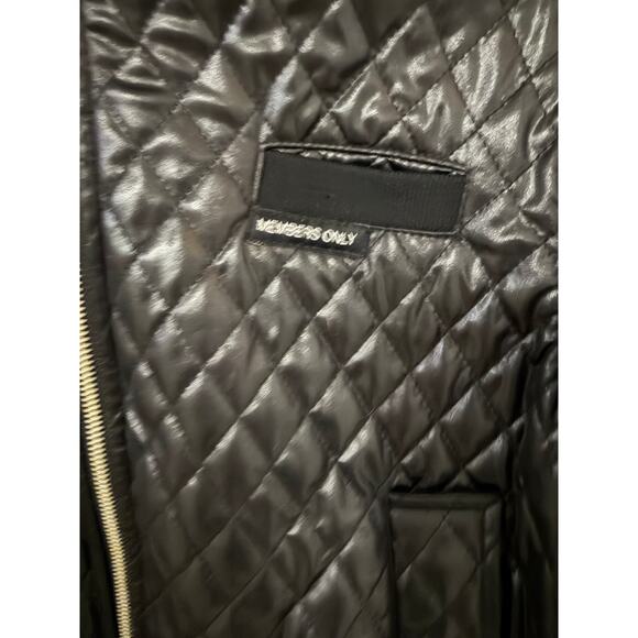 Y2K Members Only old school black jacket cropped sz S old school winter zip up - Picture 1 of 15